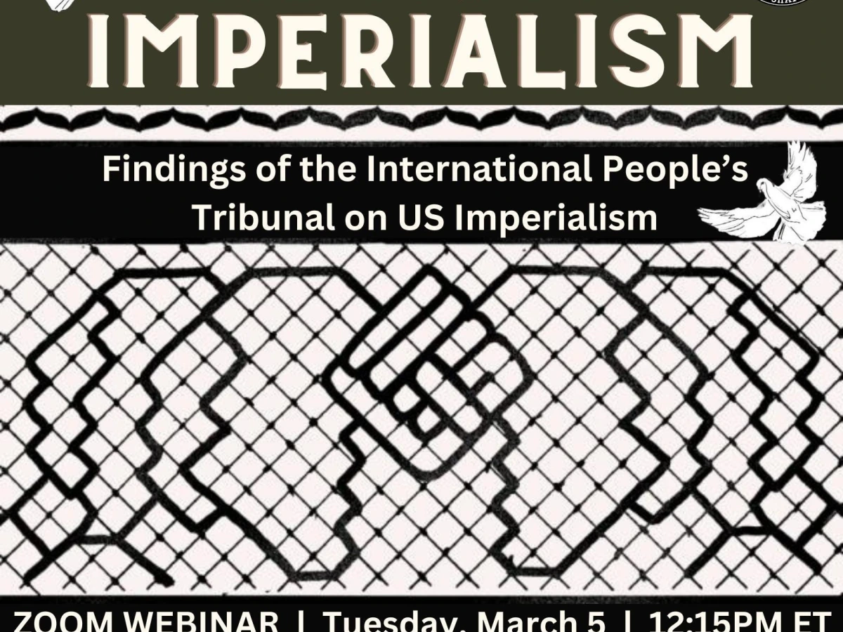 March 5, Online: Abolish Imperialism – Finding of the People’s Tribunal on US Imperialism